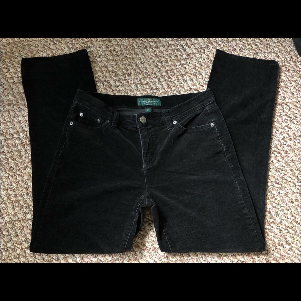 lauren ralph lauren black corduroy pants 😎